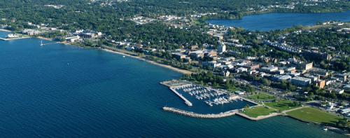 Traverse City Downtown Panoramic NW-SE